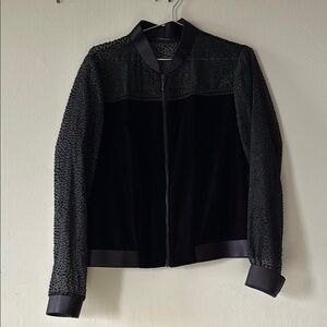 T Tahari Black and Sequenced Jacket